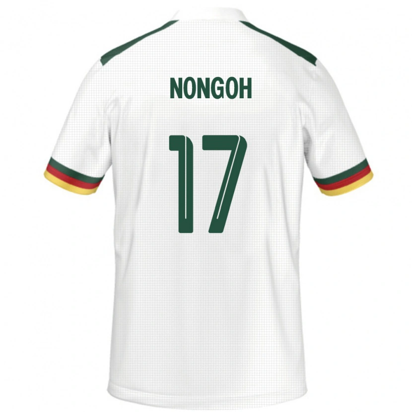 DanxenメンズカメルーンSamuel Nongoh#17ホワイトアウェイシャツ24-26ジャージーユニフォーム