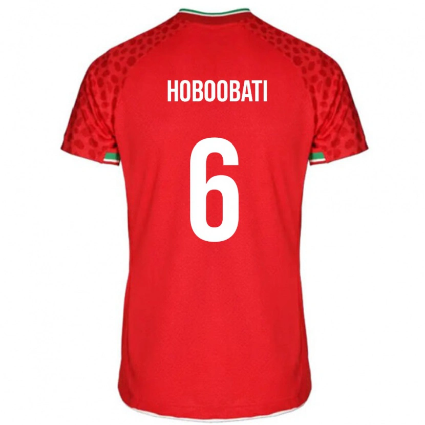 DanxenメンズイランSamir Hoboobati#6レッドアウェイシャツ24-26ジャージーユニフォーム