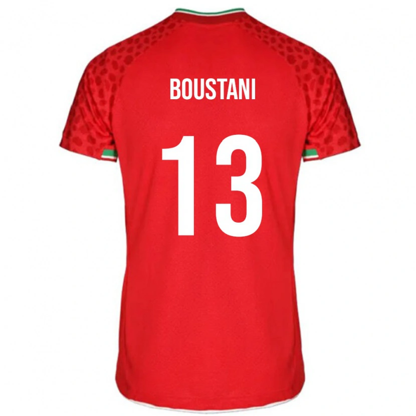 DanxenメンズイランAmirmohammad Boustani#13レッドアウェイシャツ24-26ジャージーユニフォーム