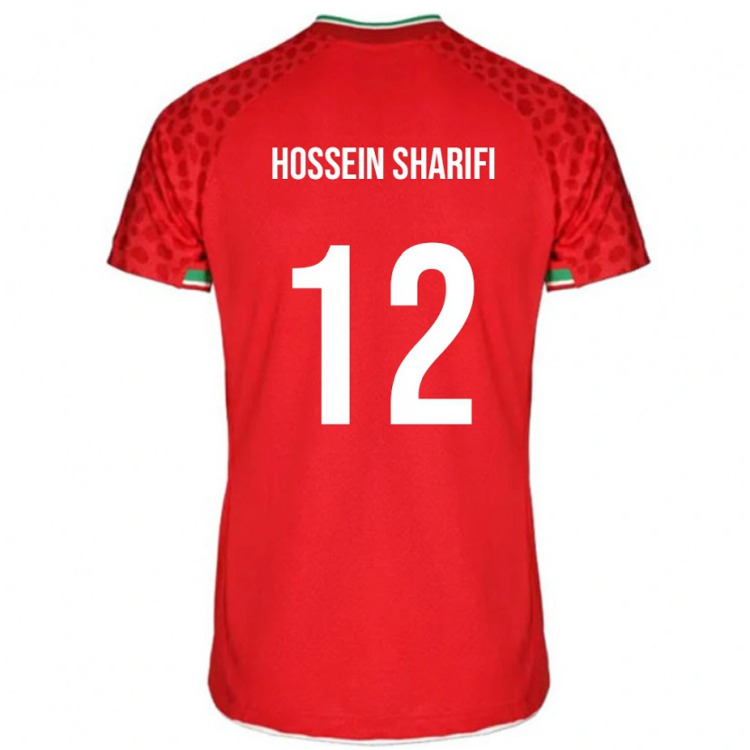 DanxenメンズイランMohammad Hossein Sharifi#12レッドアウェイシャツ24-26ジャージーユニフォーム