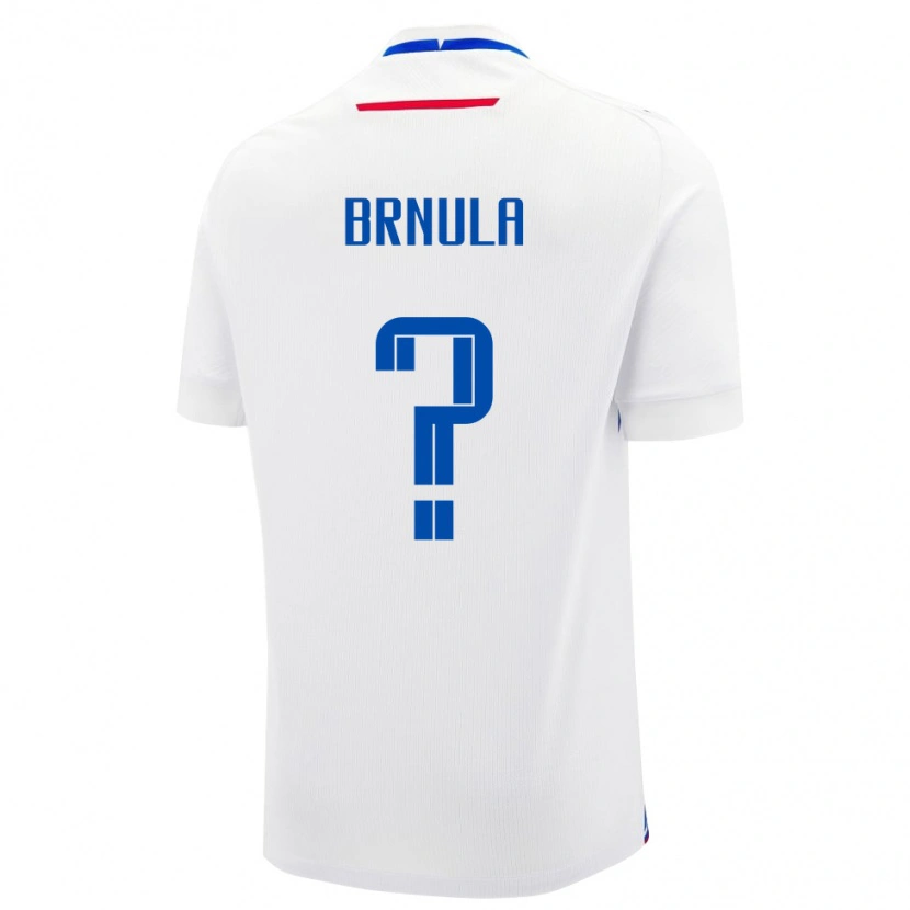 DanxenメンズスロバキアJan Brnula#0ホワイトアウェイシャツ24-26ジャージーユニフォーム