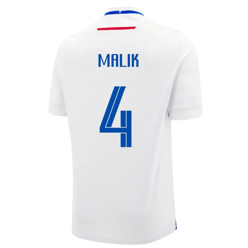 DanxenメンズスロバキアLukas Malik#4ホワイトアウェイシャツ24-26ジャージーユニフォーム