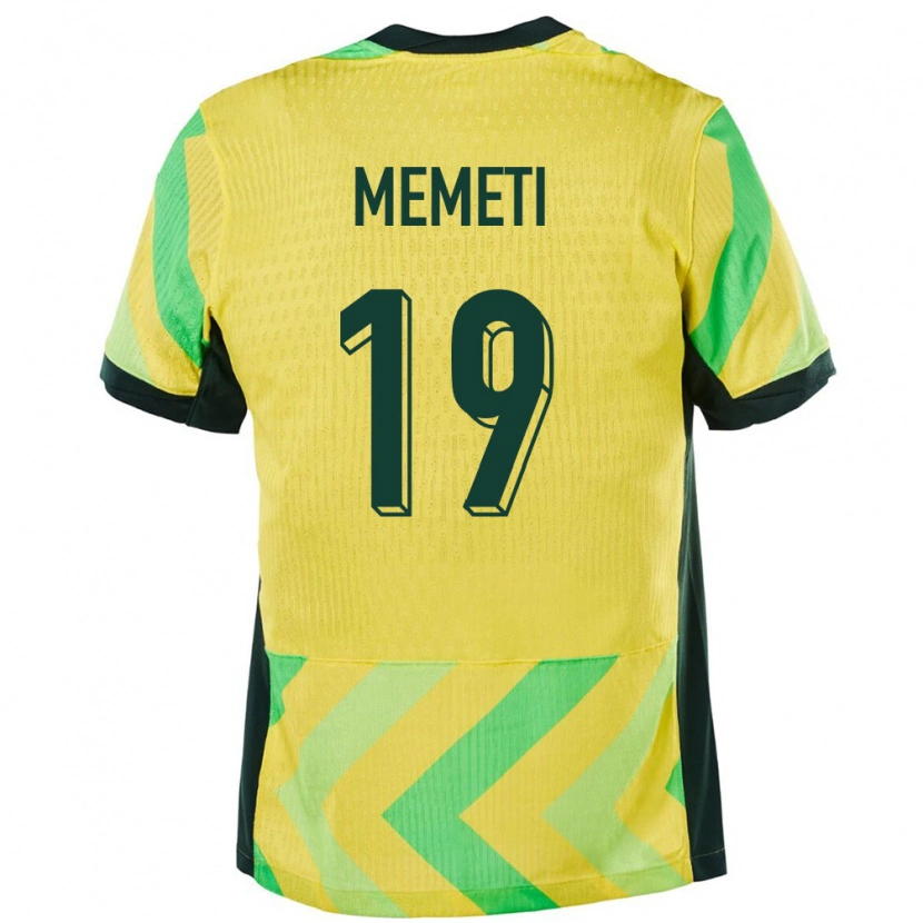 DanxenレディースオーストラリアMedin Memeti#19金色ホームシャツ24-26ジャージーユニフォーム