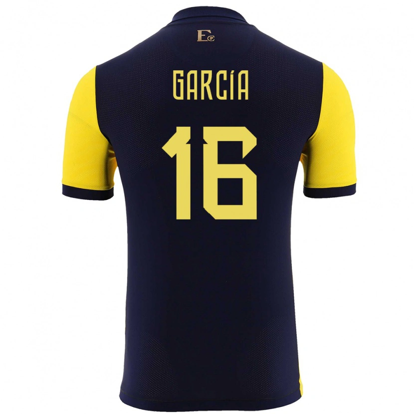DanxenレディースエクアドルYaxi García#16黄ホームシャツ24-26ジャージーユニフォーム