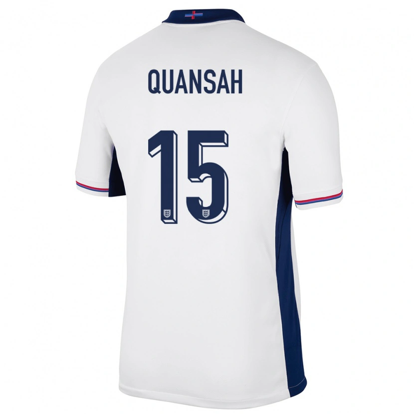Danxenレディースイングランドジャレル・クアンサー#15白ホームシャツ24-26ジャージーユニフォーム