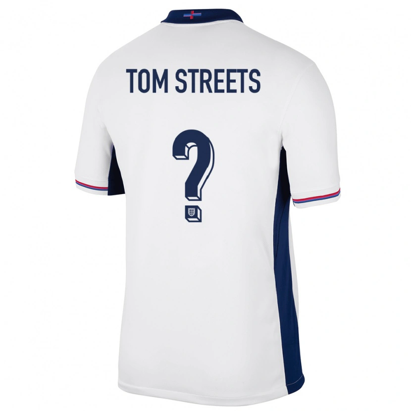 DanxenレディースイングランドTom Streets#0白ホームシャツ24-26ジャージーユニフォーム