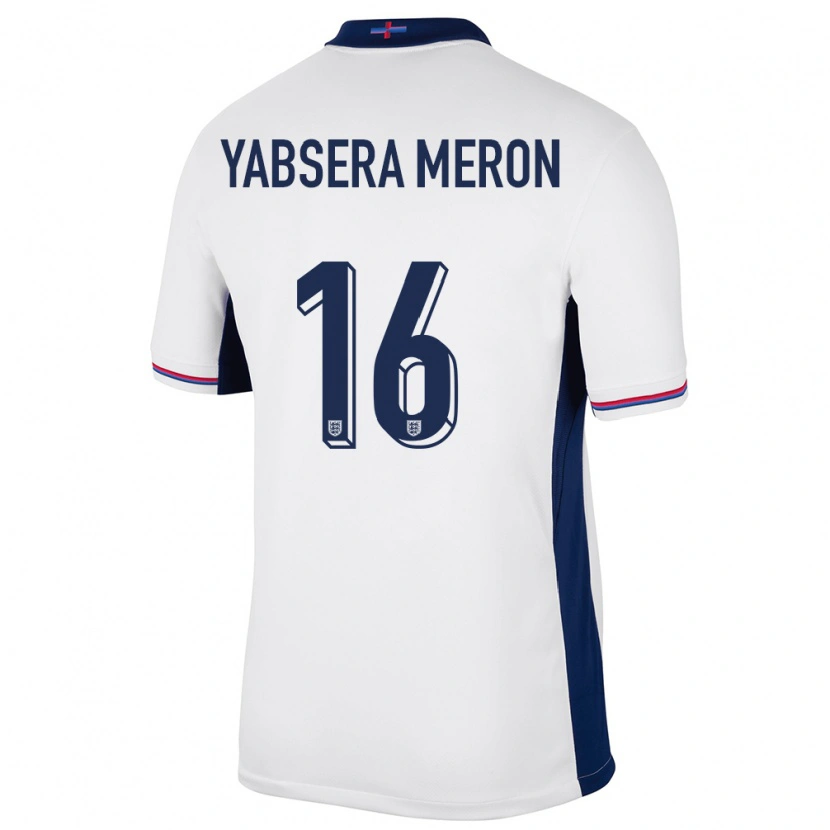 DanxenレディースイングランドYabsera Meron#16白ホームシャツ24-26ジャージーユニフォーム