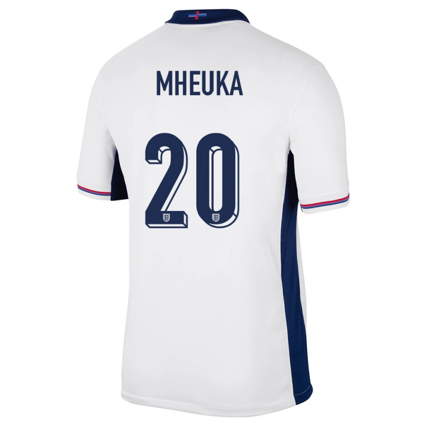 DanxenレディースイングランドShumaira Mheuka#20白ホームシャツ24-26ジャージーユニフォーム