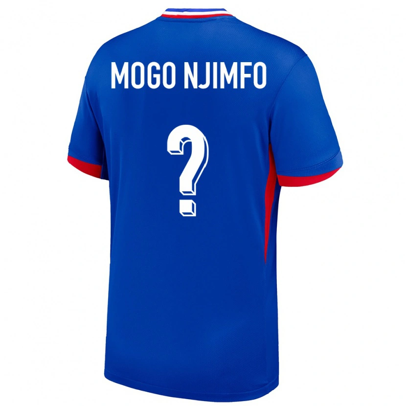 DanxenレディースフランスArthur Mogo Njimfo#0青ホームシャツ24-26ジャージーユニフォーム