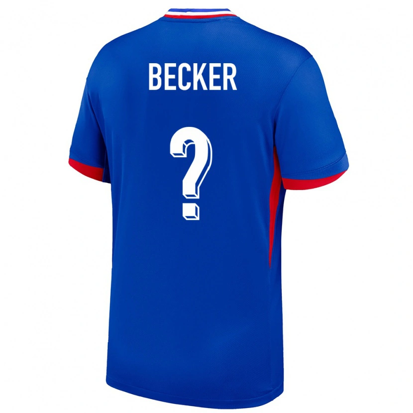 DanxenレディースフランスYoann Becker#0青ホームシャツ24-26ジャージーユニフォーム