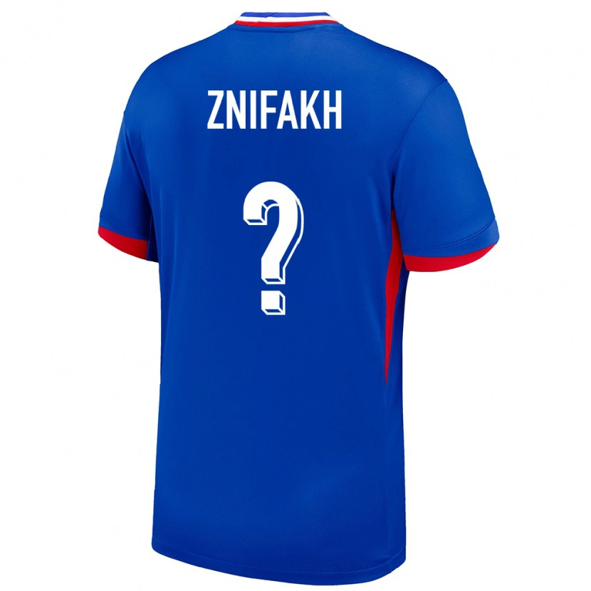 DanxenレディースフランスMehdy Znifakh#0青ホームシャツ24-26ジャージーユニフォーム