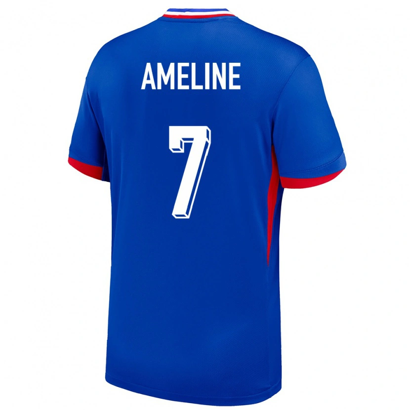 DanxenレディースフランスSoan Ameline#7青ホームシャツ24-26ジャージーユニフォーム