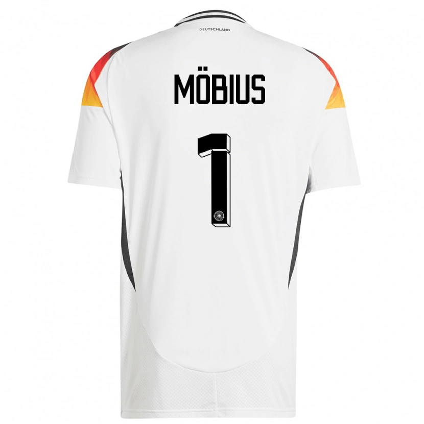DanxenレディースドイツTjark Möbius#1白ホームシャツ24-26ジャージーユニフォーム