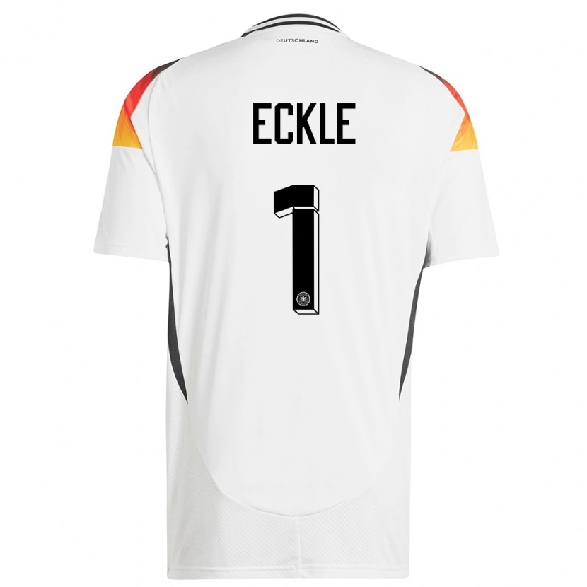 DanxenレディースドイツPhilipp Eckle#1白ホームシャツ24-26ジャージーユニフォーム