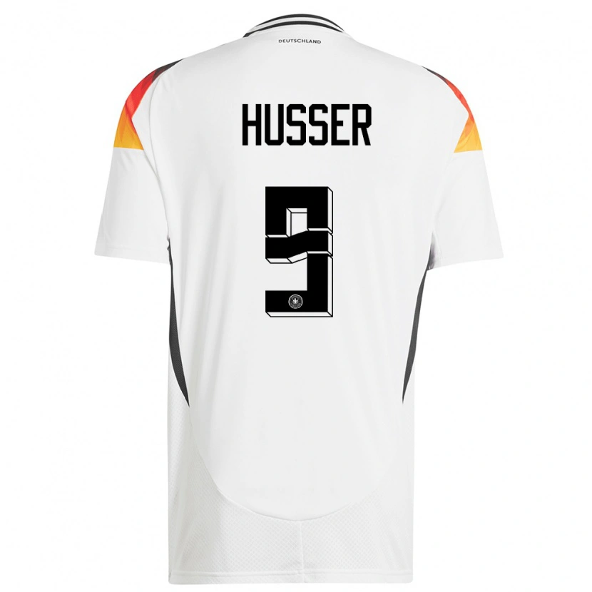 DanxenレディースドイツDenis Husser#9白ホームシャツ24-26ジャージーユニフォーム