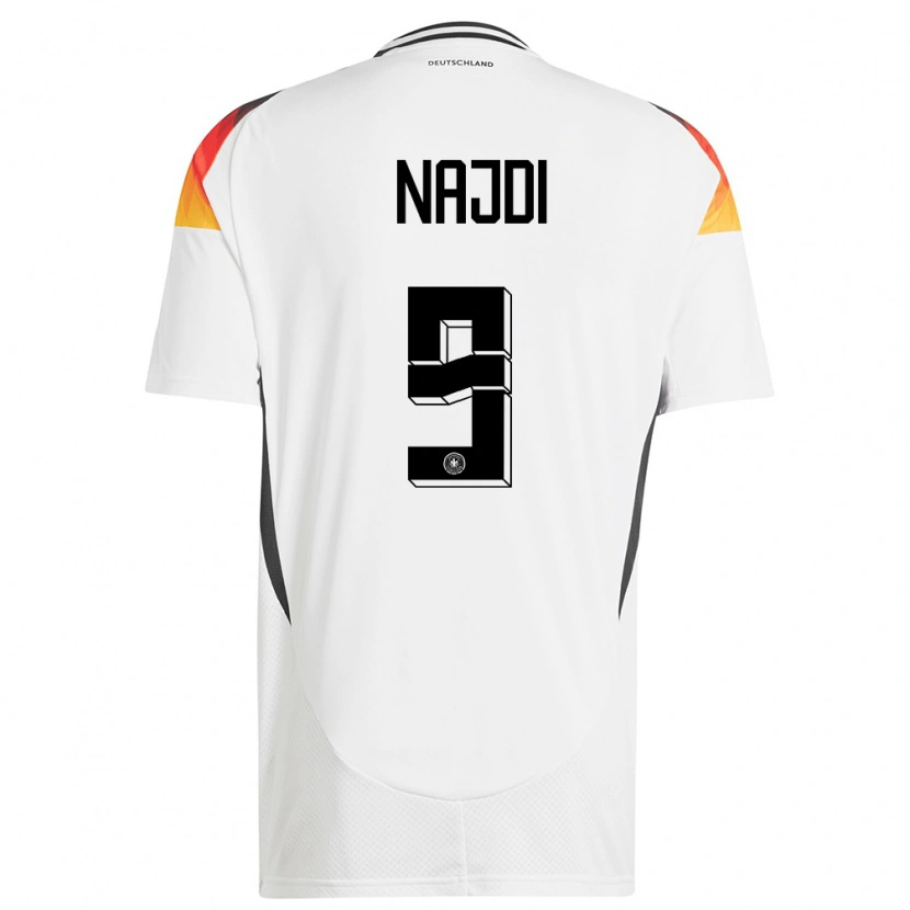 DanxenレディースドイツAhmad Najdi#9白ホームシャツ24-26ジャージーユニフォーム