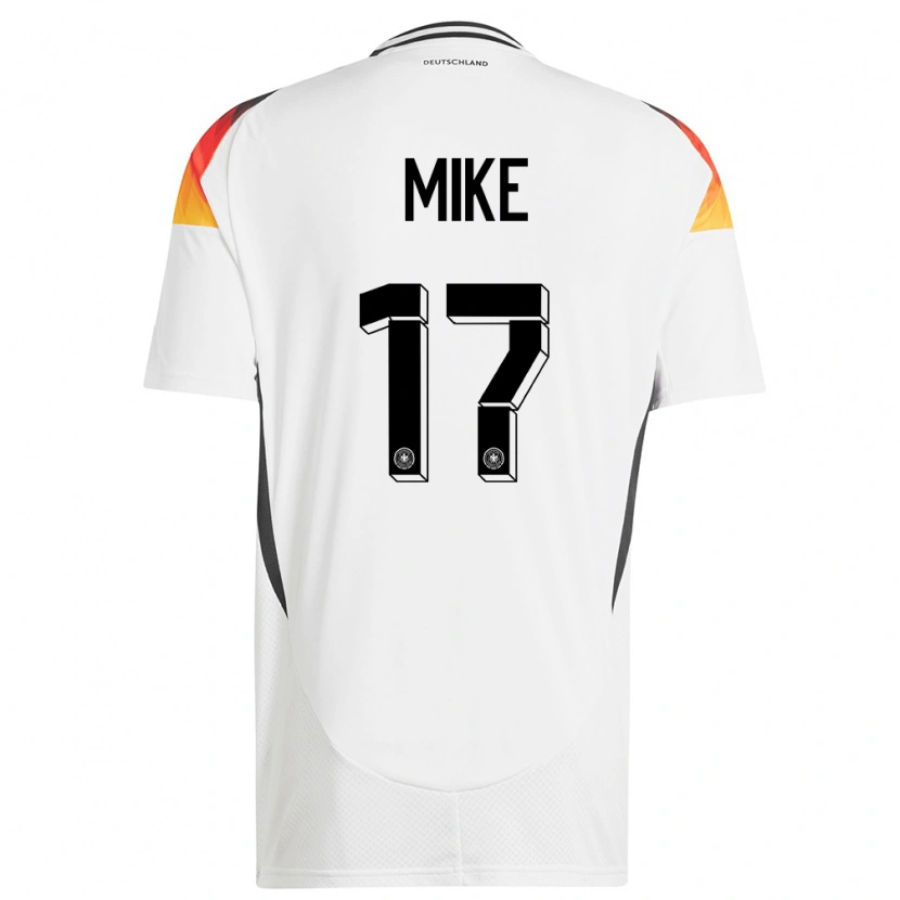 DanxenレディースドイツWisdom Mike#17白ホームシャツ24-26ジャージーユニフォーム