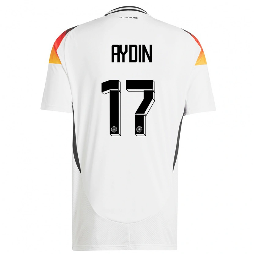DanxenレディースドイツAli Aydin#17白ホームシャツ24-26ジャージーユニフォーム