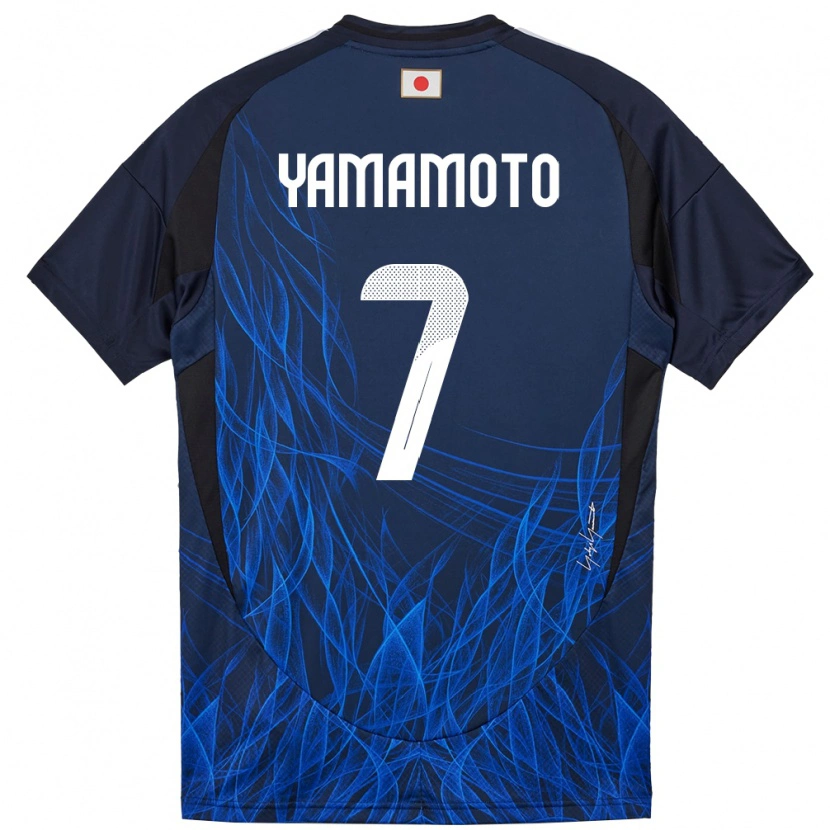 Danxenレディース日本山本理仁#7濃紺ホームシャツ24-26ジャージーユニフォーム