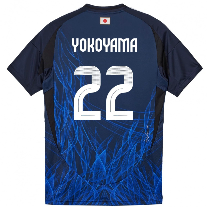 Danxenレディース日本横山夢樹#22濃紺ホームシャツ24-26ジャージーユニフォーム