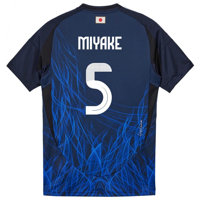 Danxenレディース日本Shiori Miyake#5濃紺ホームシャツ24-26ジャージーユニフォーム