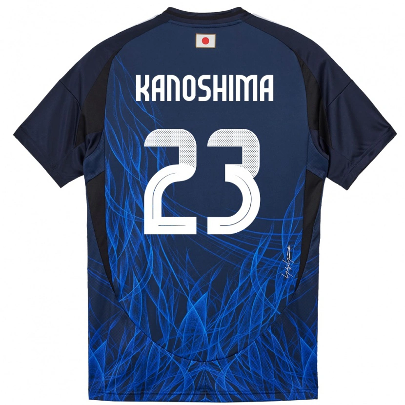 Danxenレディース日本ユー・カノシマ#23濃紺ホームシャツ24-26ジャージーユニフォーム