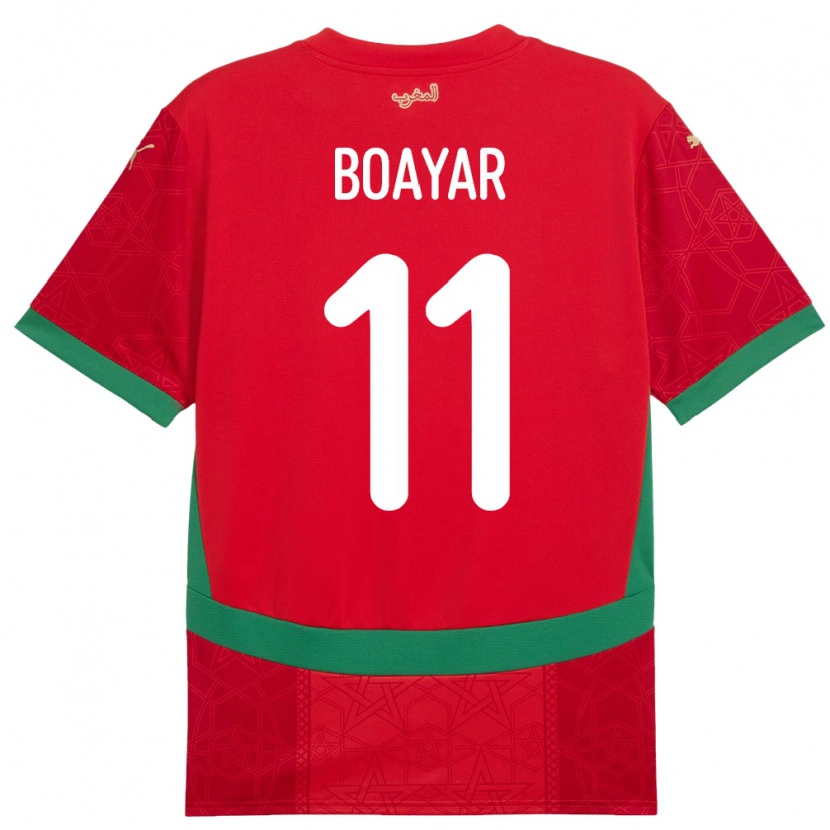 DanxenレディースモロッコAdam Boayar#11赤ホームシャツ24-26ジャージーユニフォーム