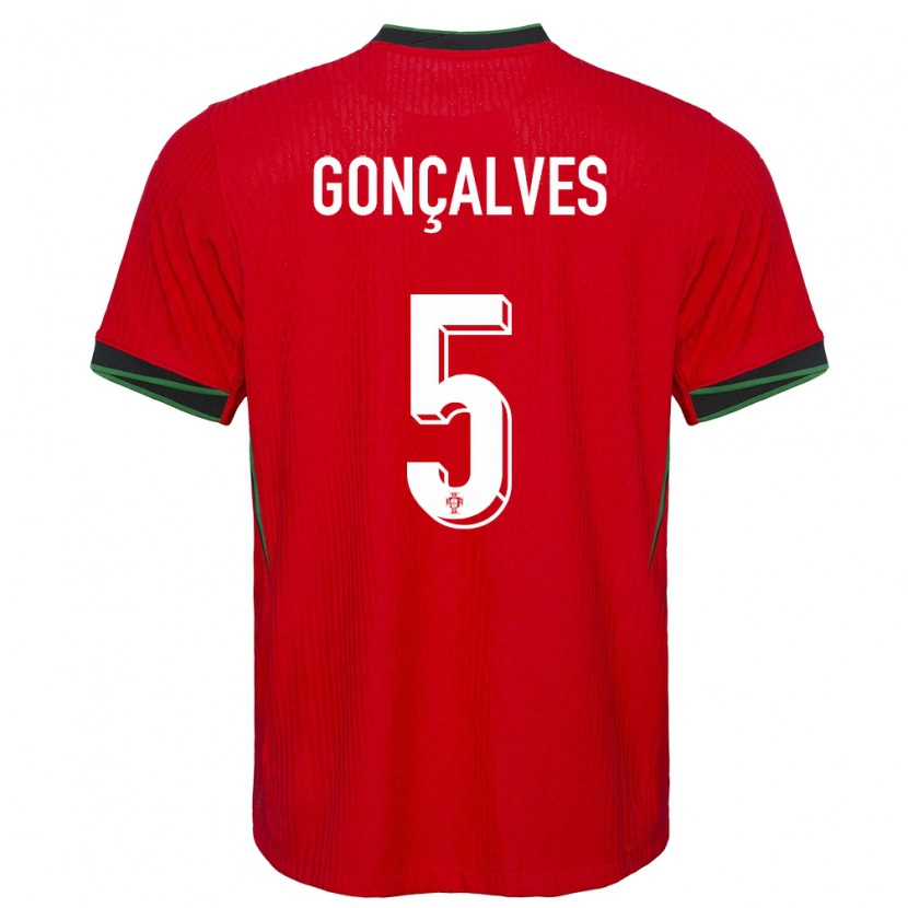 DanxenレディースポルトガルMartim Gonçalves#5赤ホームシャツ24-26ジャージーユニフォーム