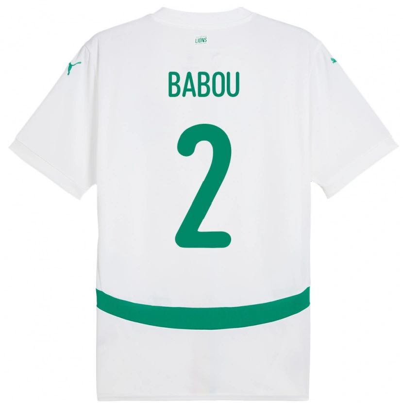DanxenレディースセネガルMarieme Babou#2白ホームシャツ24-26ジャージーユニフォーム