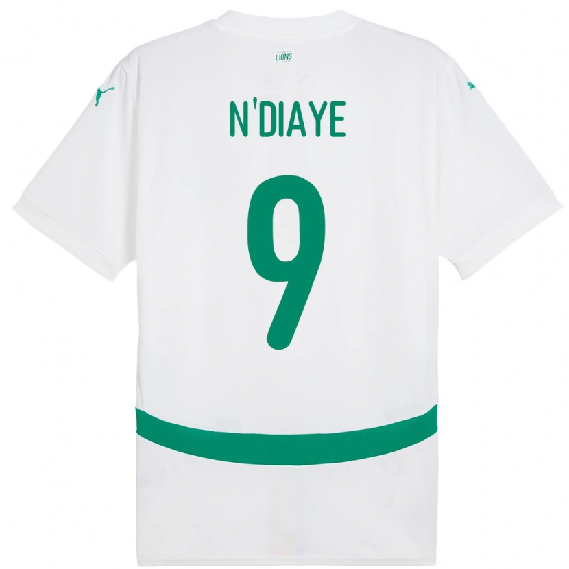 DanxenレディースセネガルDialy N Diaye#9白ホームシャツ24-26ジャージーユニフォーム