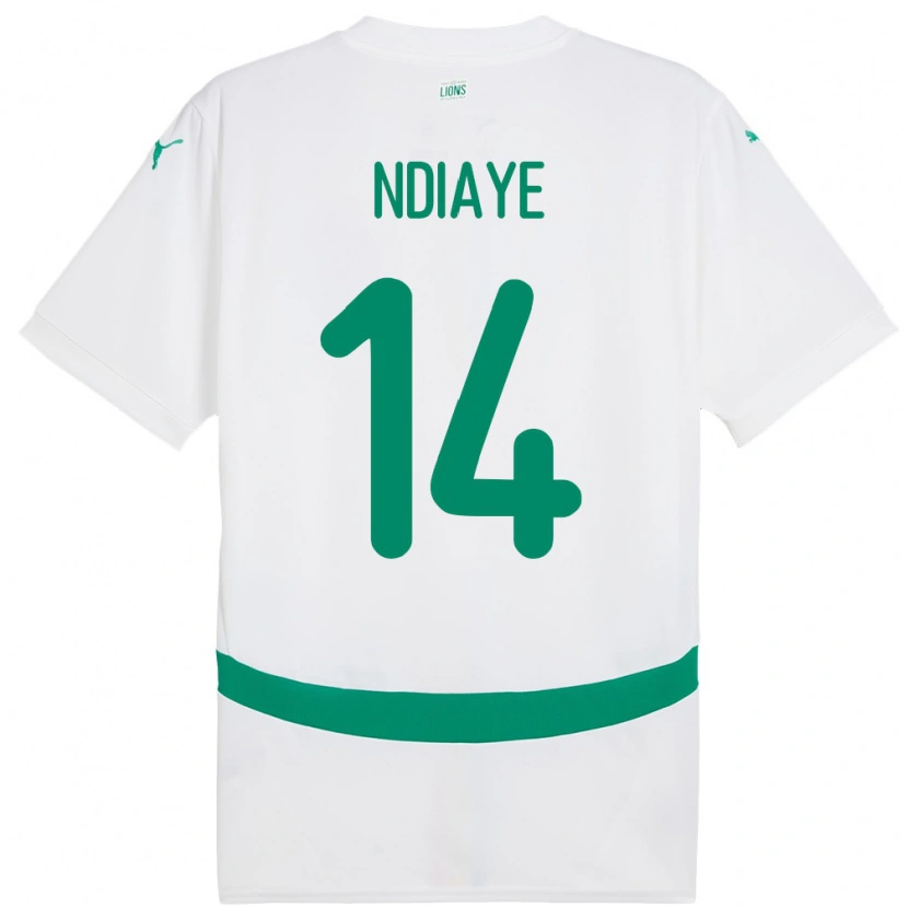 DanxenレディースセネガルSalimata Ndiaye#14白ホームシャツ24-26ジャージーユニフォーム