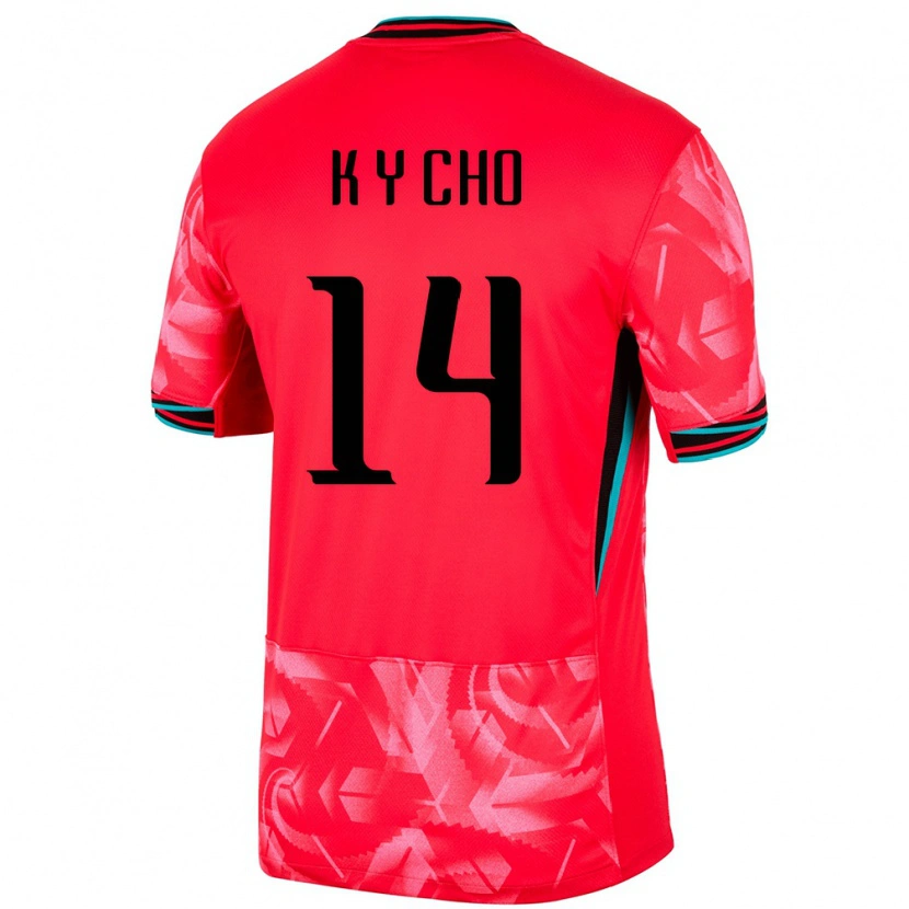 Danxenレディース韓国Yun-Kwon Cho#14赤ホームシャツ24-26ジャージーユニフォーム