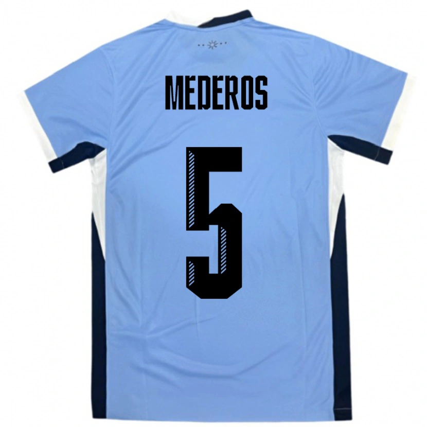 DanxenレディースウルグアイRodrigo Mederos#5白黒ホームシャツ24-26ジャージーユニフォーム