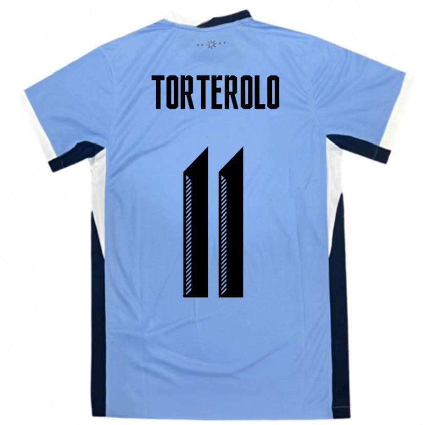 DanxenレディースウルグアイAlan Torterolo#11白黒ホームシャツ24-26ジャージーユニフォーム