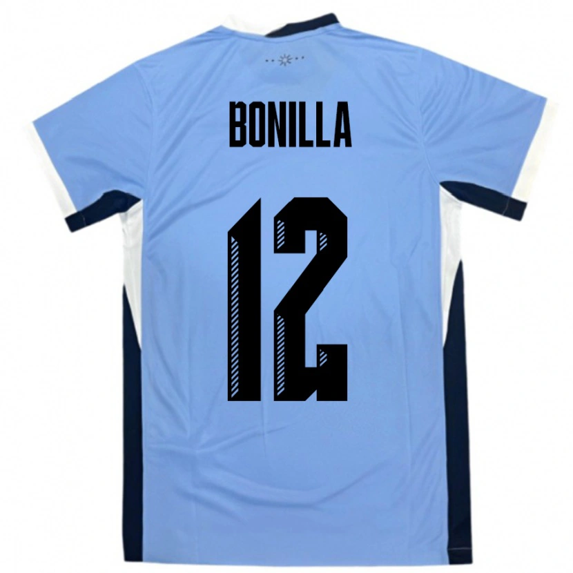 DanxenレディースウルグアイFederico Bonilla#12白黒ホームシャツ24-26ジャージーユニフォーム
