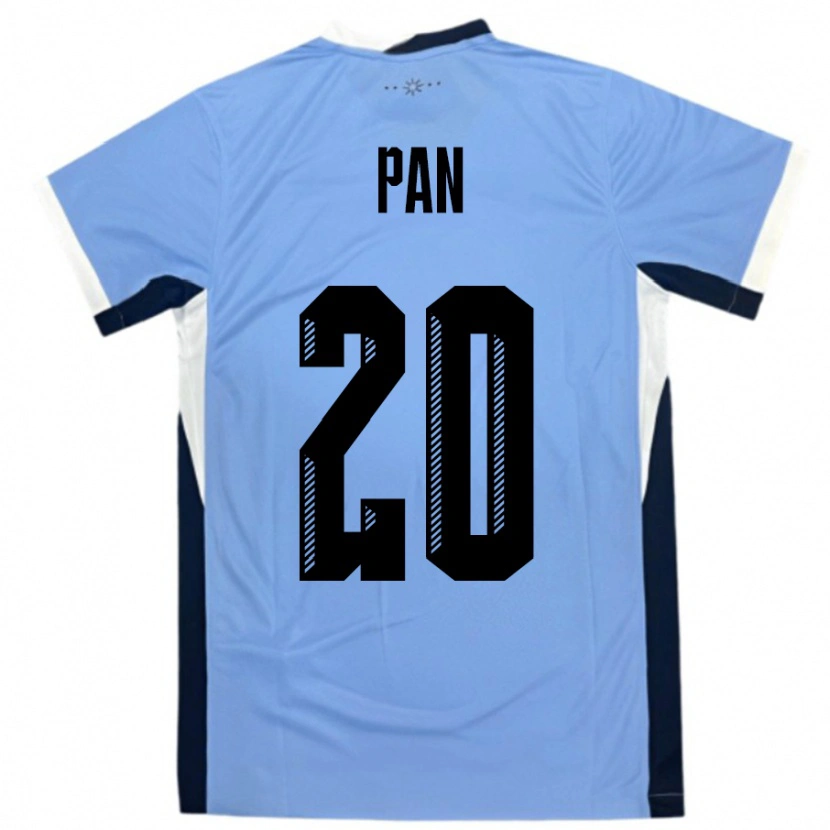 DanxenレディースウルグアイGonzalo Pan#20白黒ホームシャツ24-26ジャージーユニフォーム