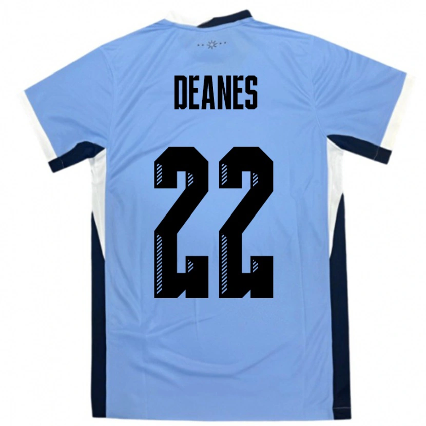 DanxenレディースウルグアイTiago Deanes#22白黒ホームシャツ24-26ジャージーユニフォーム
