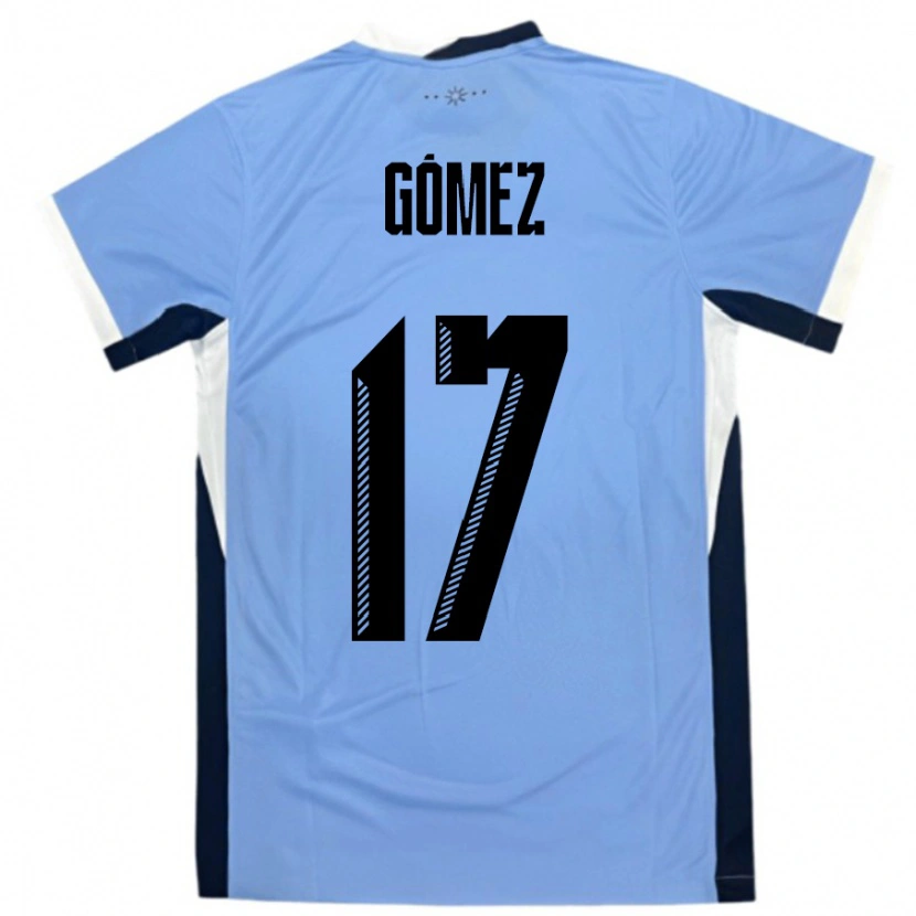 DanxenレディースウルグアイCecilia Gomez#17白黒ホームシャツ24-26ジャージーユニフォーム
