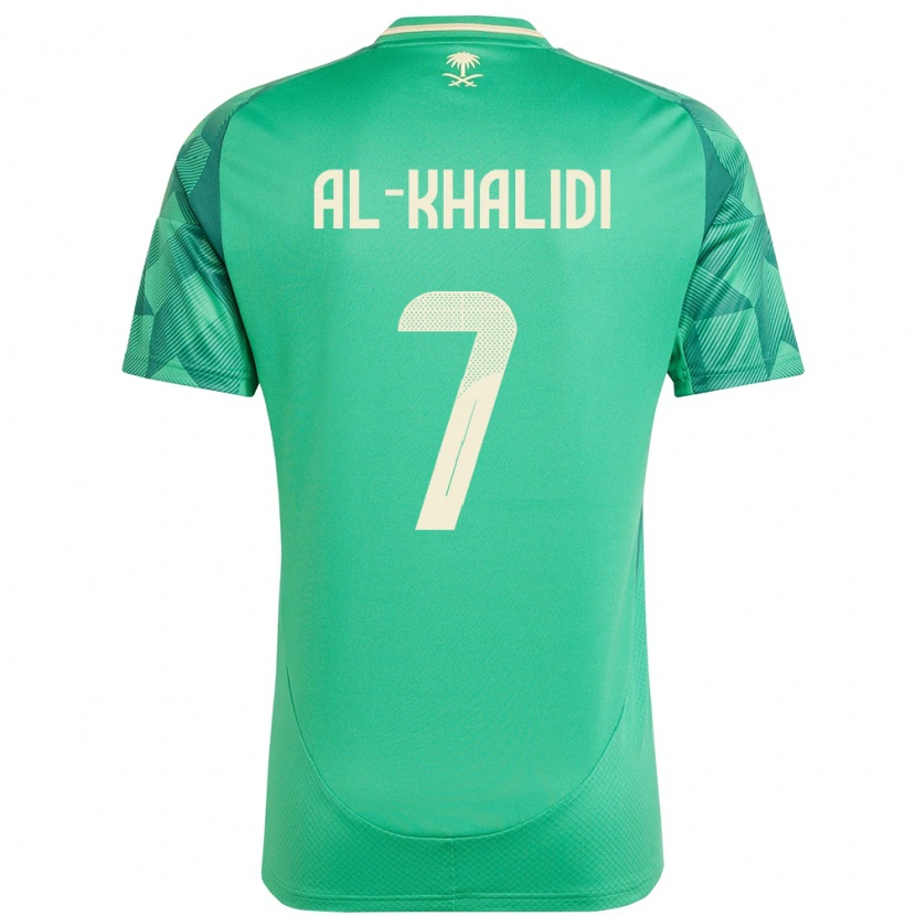 DanxenレディースサウジアラビアTamim Al-Khalidi#7緑ホームシャツ24-26ジャージーユニフォーム