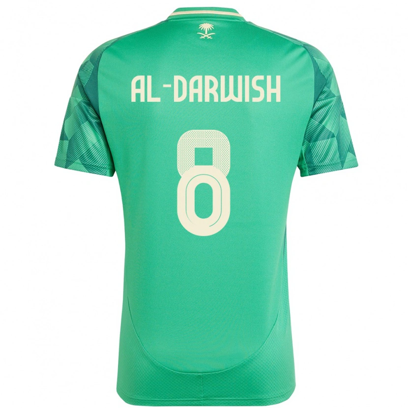 DanxenレディースサウジアラビアMohammed Al-Darwish#8緑ホームシャツ24-26ジャージーユニフォーム