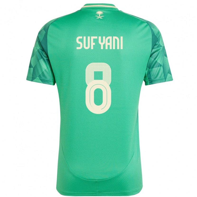 DanxenレディースサウジアラビアAbdulrahman Sufyani#8緑ホームシャツ24-26ジャージーユニフォーム