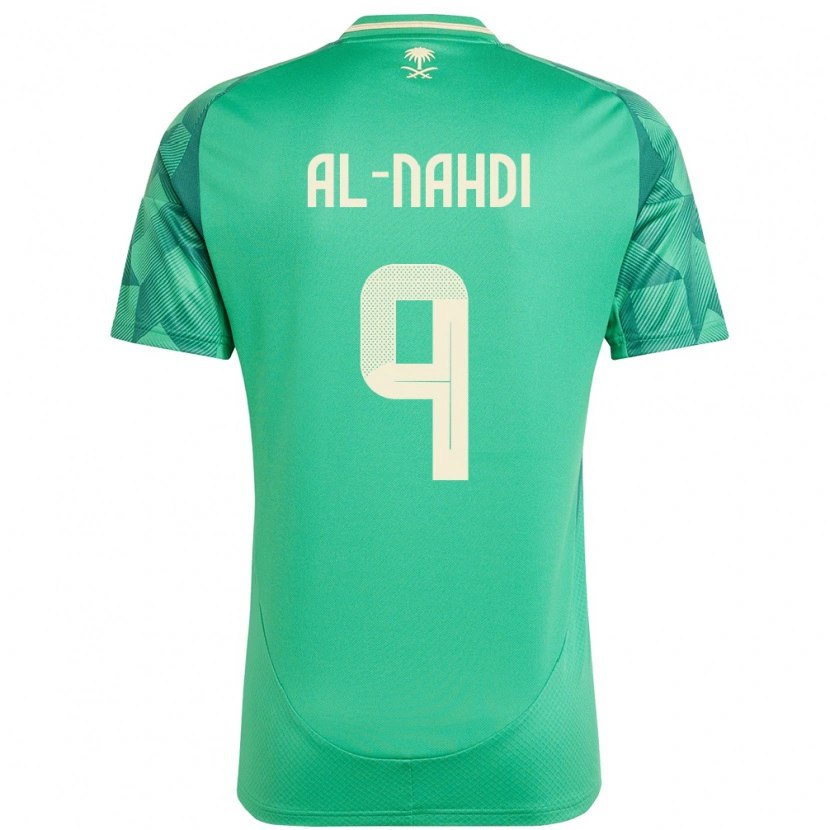 DanxenレディースサウジアラビアYoussef Al-Nahdi#9緑ホームシャツ24-26ジャージーユニフォーム