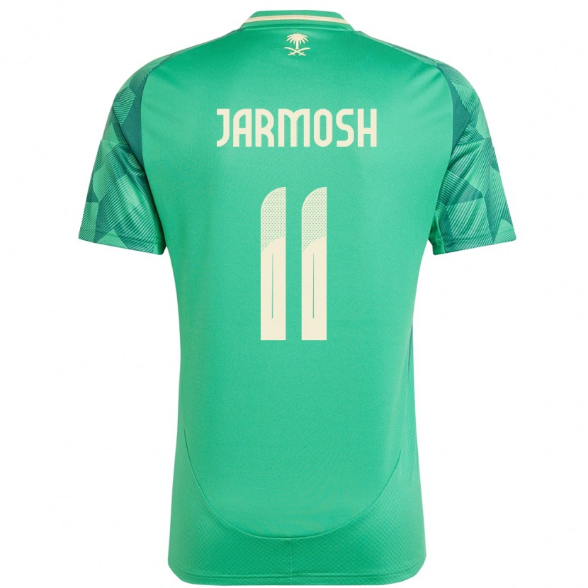 DanxenレディースサウジアラビアAbdulaziz Jarmosh#11緑ホームシャツ24-26ジャージーユニフォーム