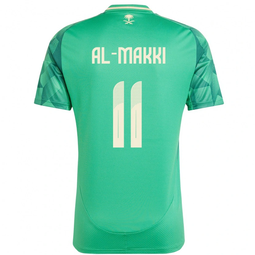 DanxenレディースサウジアラビアAli Al-Makki#11緑ホームシャツ24-26ジャージーユニフォーム