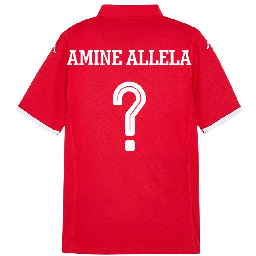 DanxenレディースチュニジアMohamed Amine Allela#0赤ホームシャツ24-26ジャージーユニフォーム