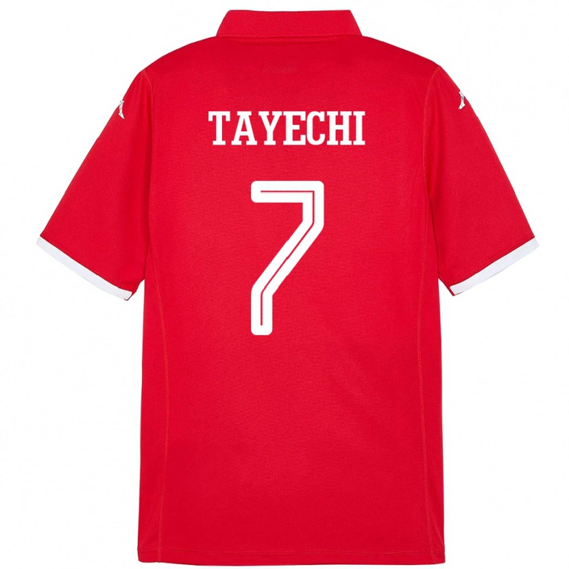 DanxenレディースチュニジアFedi Tayechi#7赤ホームシャツ24-26ジャージーユニフォーム