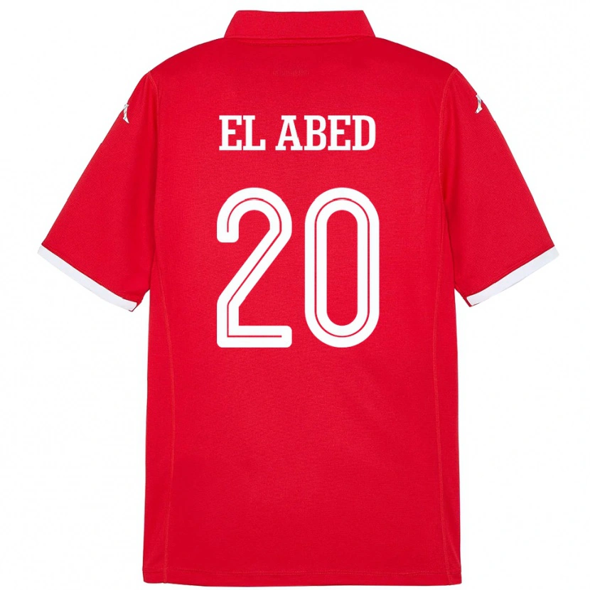 DanxenレディースチュニジアIyed El Abed#20赤ホームシャツ24-26ジャージーユニフォーム