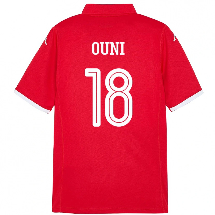 DanxenレディースチュニジアSamia Ouni#18赤ホームシャツ24-26ジャージーユニフォーム