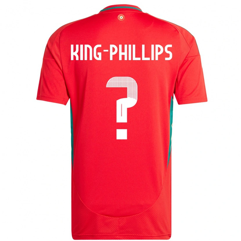 DanxenレディースウェールズZac King-Phillips#0赤ホームシャツ24-26ジャージーユニフォーム
