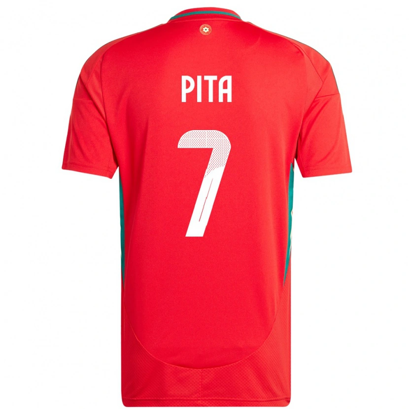 DanxenレディースウェールズShea Pita#7赤ホームシャツ24-26ジャージーユニフォーム